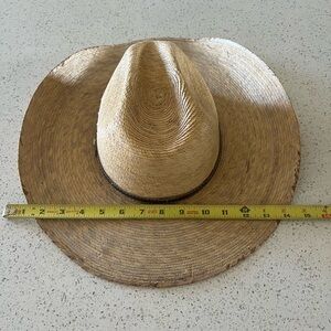 Stylish Tan Hand-Made Straw Cowboy Hat